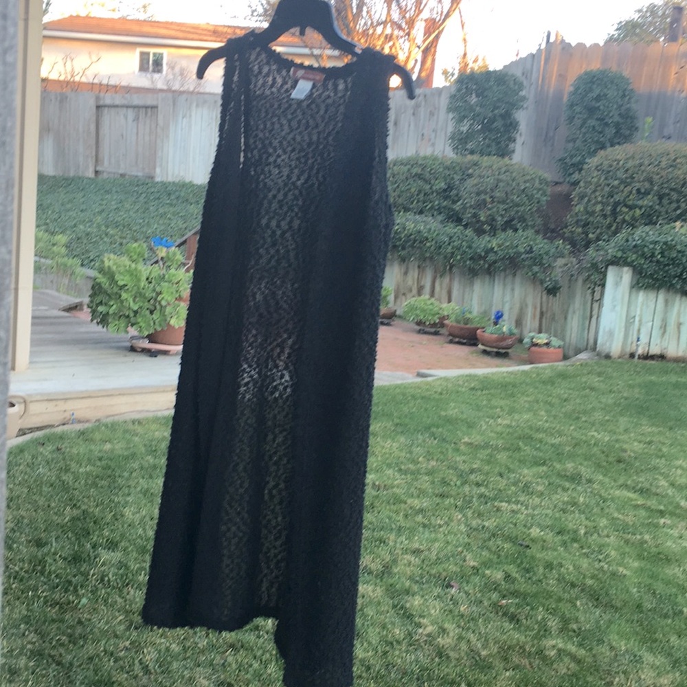 NWOT ANDRADE-SMALL BLACK LONG CARDIGAN BRAND NEW!